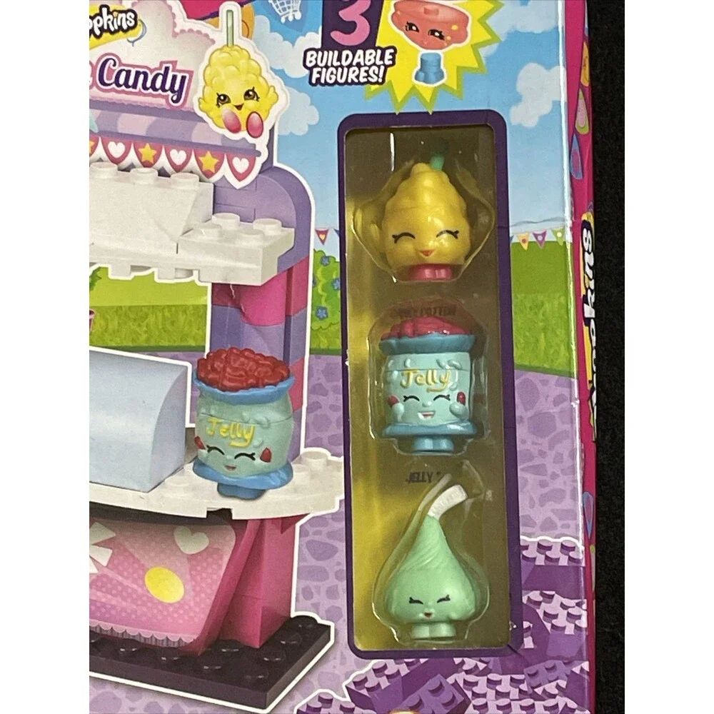 Shopkins Kinstructions Cotton Candy Stand  New In Sealed Box!! BOX SHOWS WEAR
